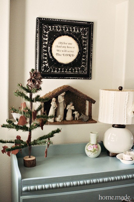 Christmas vignette home.made.