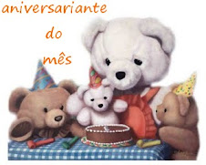 Aniversáriantes do mês no blog dona doçura!