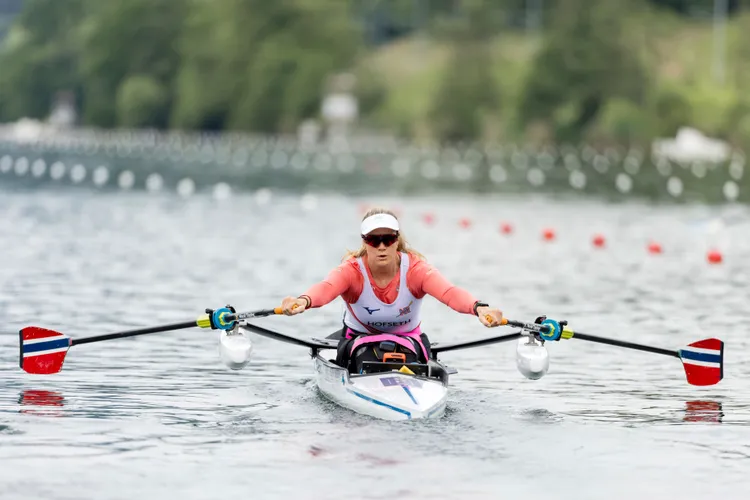 Birgit Skarstein måtte nøye seg med 3. plass i verdenscupen i Luzern. Foto: Philipp Schmidli / Keystone via AP / NTB