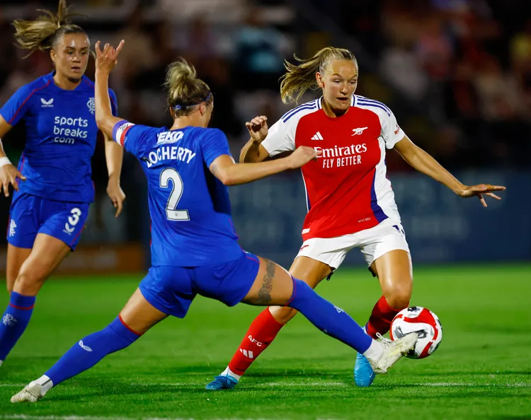 MATCHVINNER: Frida Maanum senket Rosenborg, og sendte Arsenal ett steg nærmere mesterligaen.