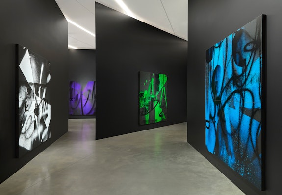 Installation view: <em>Adam Pendleton: An Abstraction</em>, Pace Gallery, New York, 2024. Courtesy Pace Gallery.