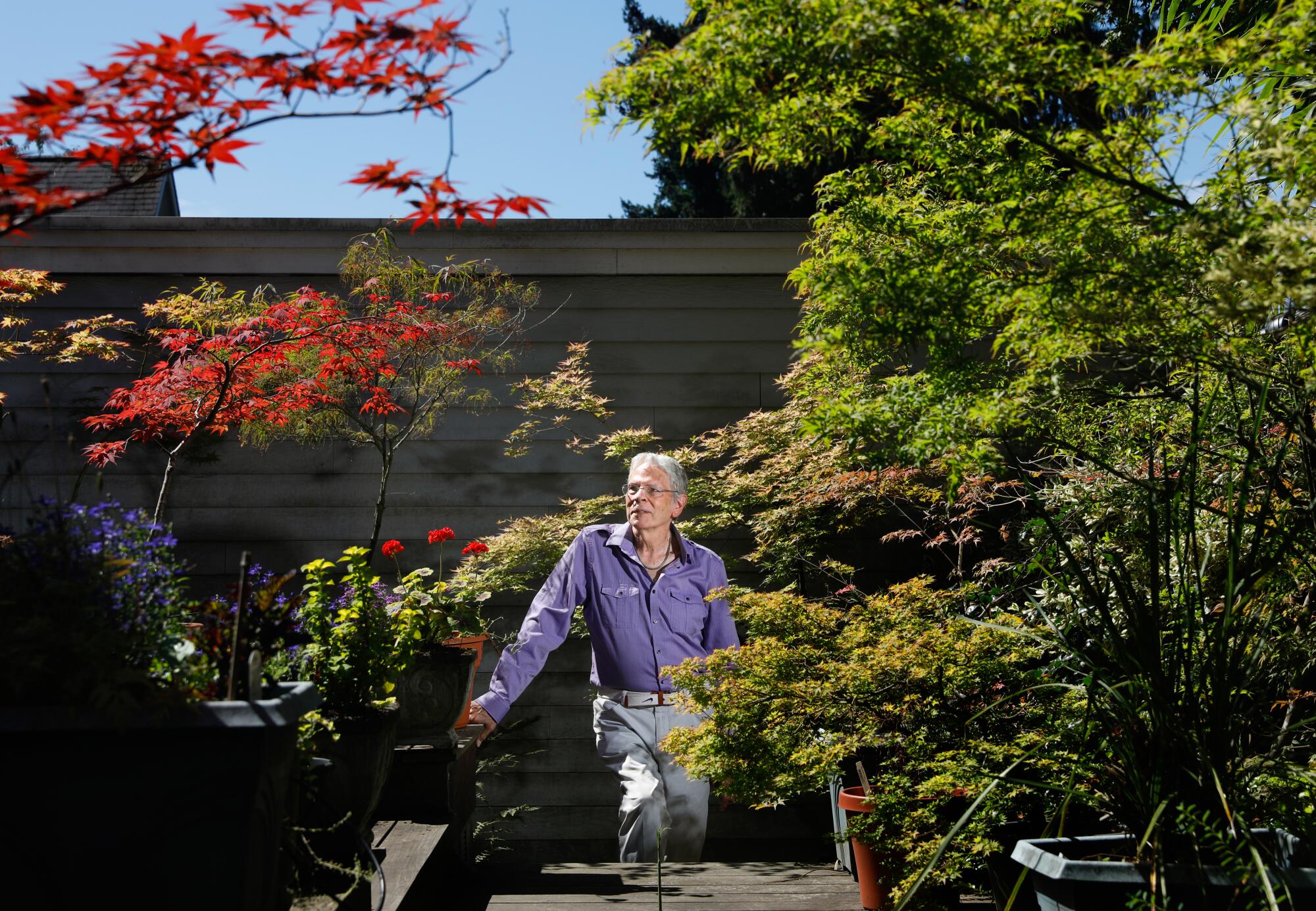 Larry Kreisman is photographed at home.