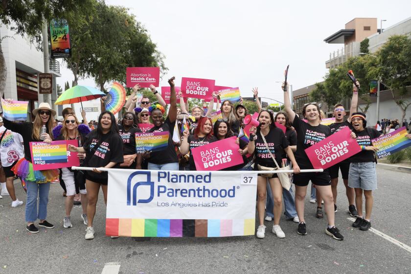 WEST HOLLYWOOD, CALIFORNIA - JUNE 04: Planned Parenthood attends the 2023 WeHo Pride Parade on June 04, 2023 in West Hollywood, California. (Photo by Rodin Eckenroth/Getty Images)