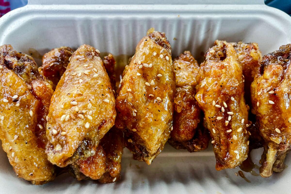 The butter soy wings from Papa's Chicken for the Korean Fried Chicken POI.