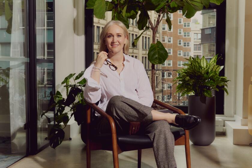 NEW YORK -- MAY 9, 2024: Jess Brownell, showrunner for the fourth season of "Bridgerton" in New York on Thursday, May 9, 2024. (Evelyn Freja / For The Times)