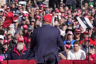 Republican presidential candidate and former President Donald Trump speaks at a campaign rally Saturday, March 16, 2024, in Vandalia, Ohio. (AP Photo/Jeff Dean)