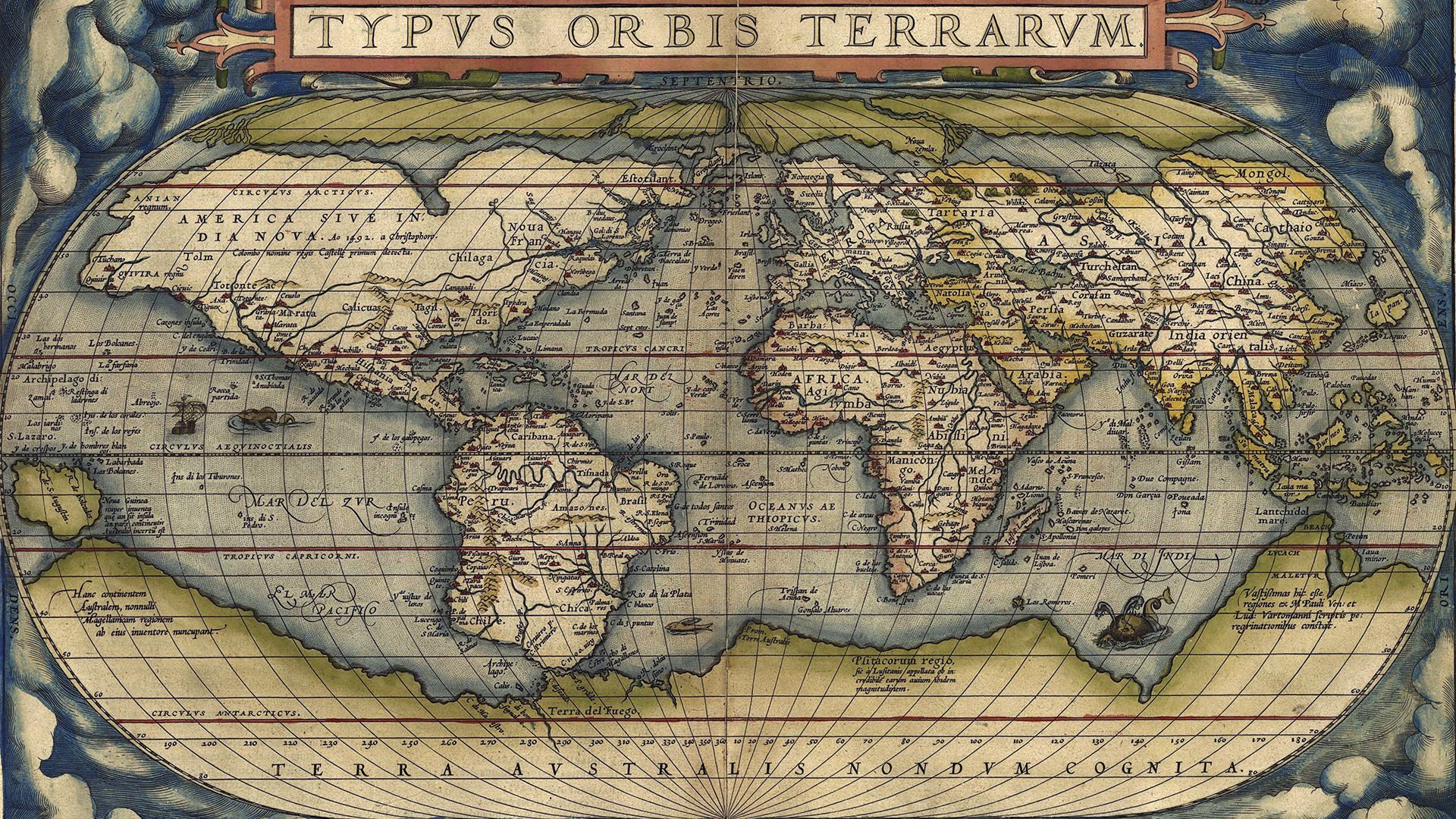 Map from Abraham Ortelius's Theatrum orbis terrarum