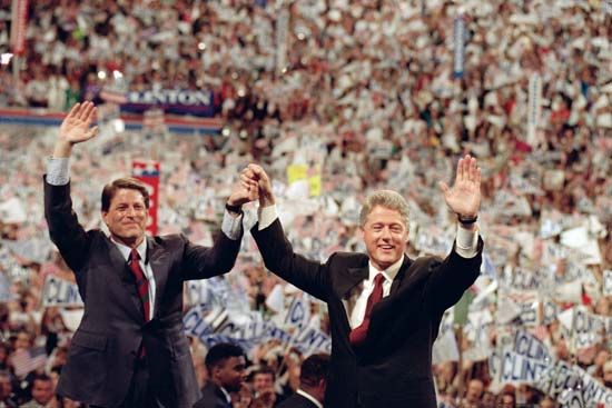 Bill Clinton and Al Gore