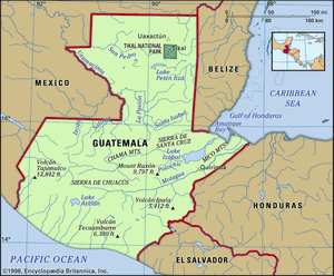 Physical features of Guatemala