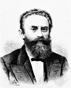 Ludwig Bamberger, engraving by A. Neumann, c. 1890.