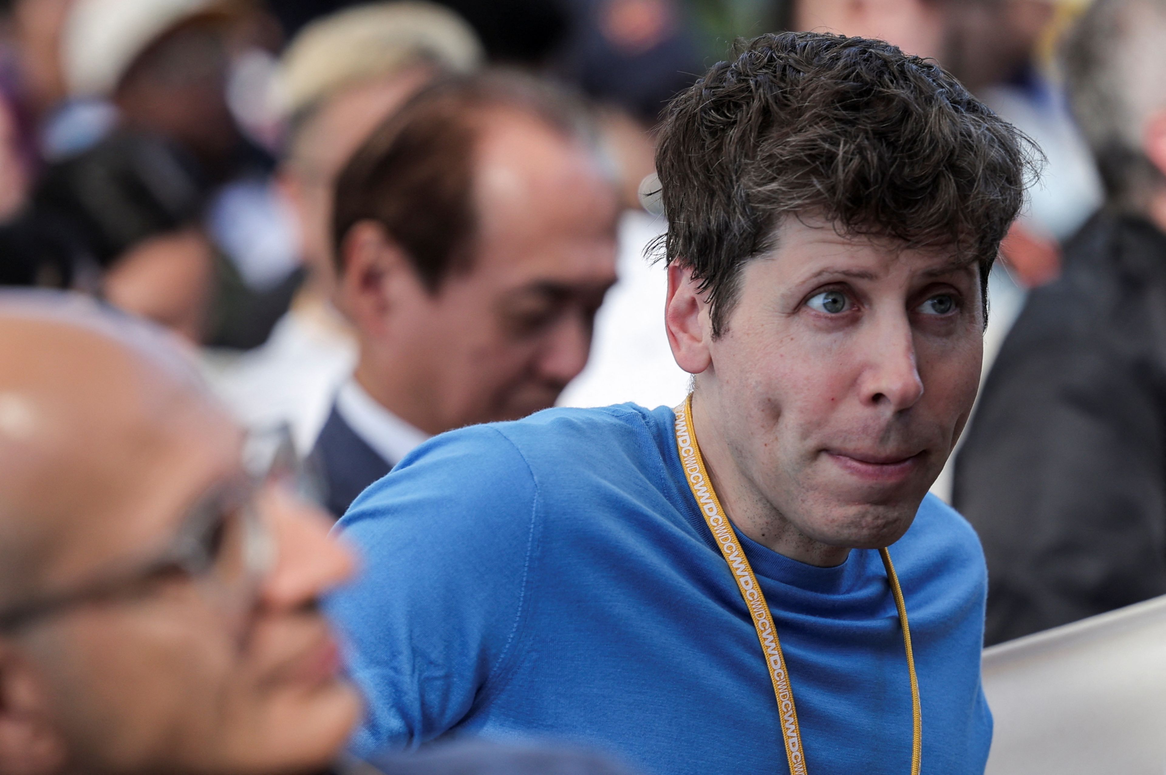 Sam Altman, director ejecutivo de OpenAI, durante la reciente WWDC 2024 de Apple.