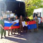 Партию гуманитарной помощи отправили из Долгоруково