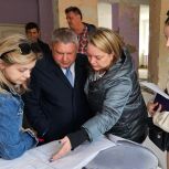 Сергей Горбунов проверил ход капремонта красноярской школы №42