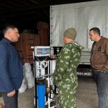 «Единая Россия» передала станцию очистки воды бойцам группировки «Днепр» в Херсонской области