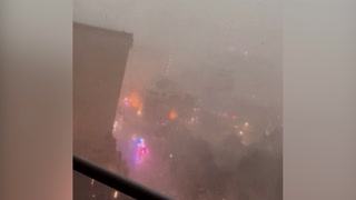 Eyewitness captures fierce winds from Texas storm that killed four