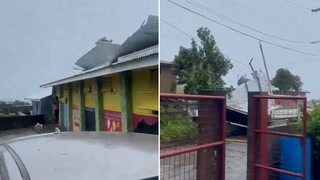 Hurricane Beryl tears roof off school as storm rips through Caribbean