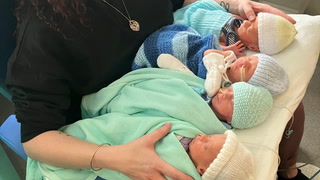 Parents of ‘1 in 700,000’ quadruplets ‘shocked’ to welcome babies