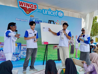 Wujudkan Generasi Bersih Sehat, WINGS for UNICEF Bersama SoKlin Edukasi Ribuan Anak di Pidie