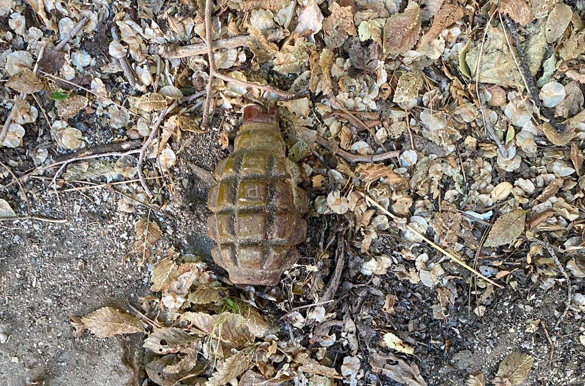 В Сумгайыте найдена ручная граната Ф-1 (видео)