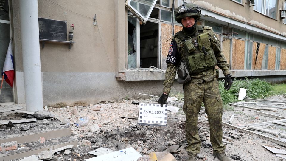 Schäden im Donezk nach ukrainischem Beschuss