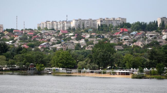 Вид на реку Днепр и Херсон