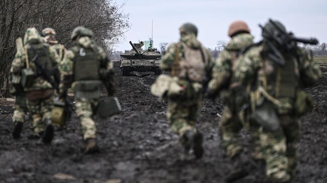 Российские военнослужащие в зоне проведения спецоперации. Архивное фото