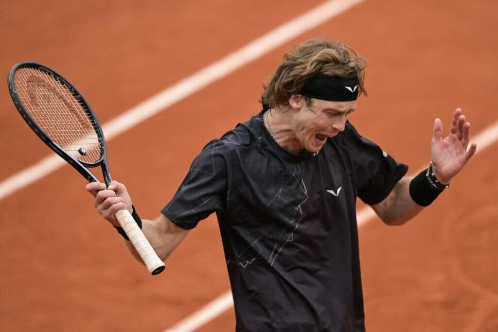 Andrey Rublev says he 'tanked' French Open set during Matteo Arnaldi defeat