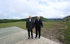 Президент Ильхам Алиев и Президент Александр Лукашенко посетили Джыдыр дюзю (ФОТО)