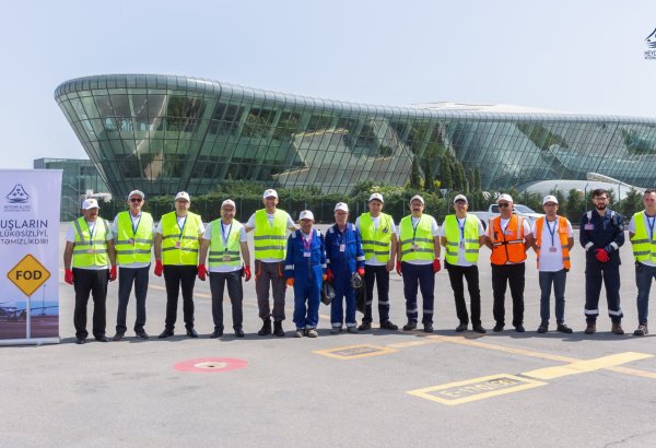 Безопасность полетов: в Бакинском аэропорту прошла первая кампания по сбору FOD (ВИДЕО/ФОТО)