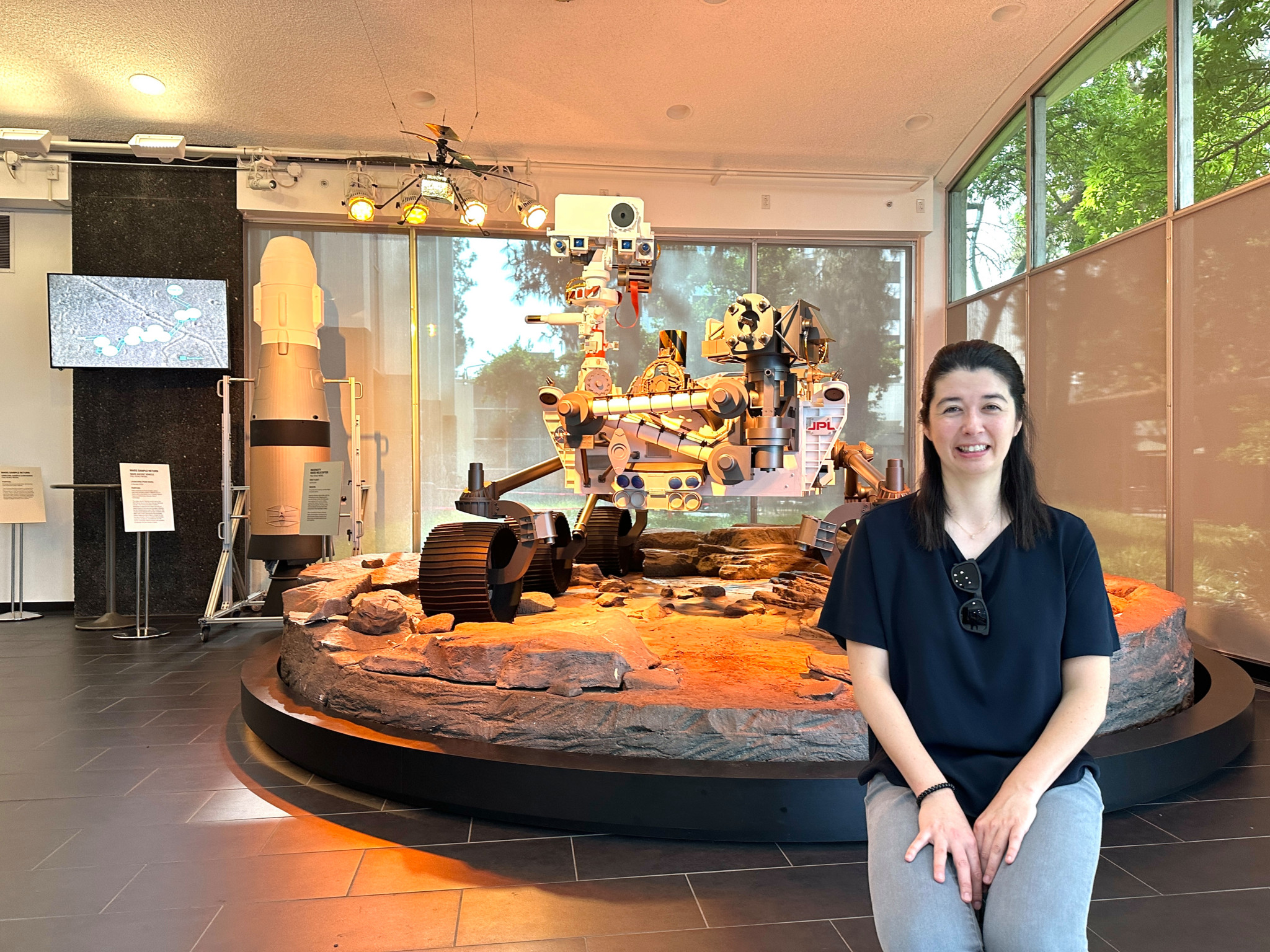 Mariko Bürgin am JPL in Los Angeles.