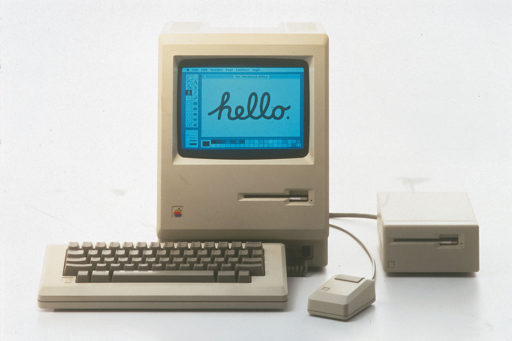 Der Macintosh, der erste Mac von Apple 1984. (KEYSTONE/HANDOUT APPLE)