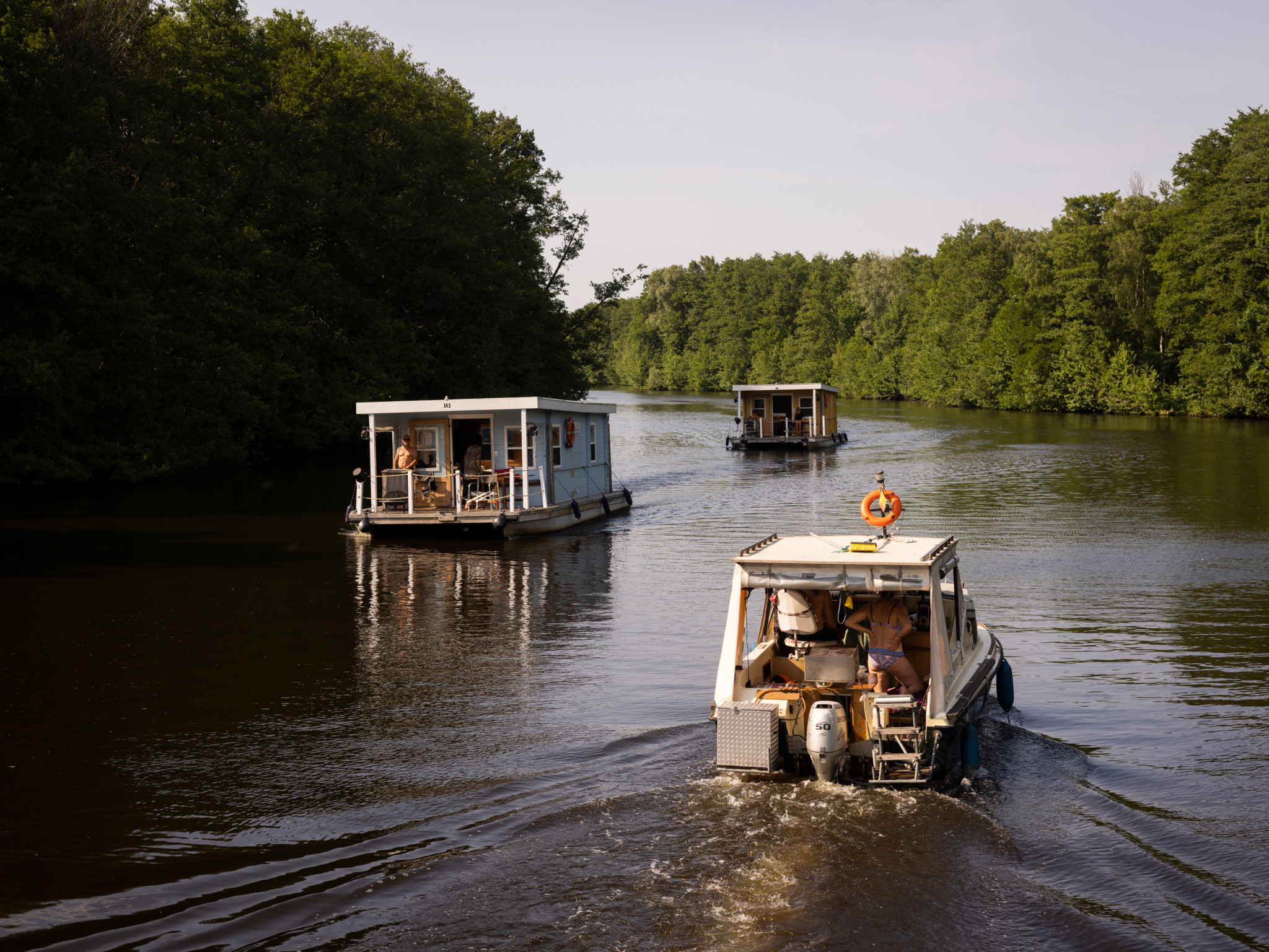 Brandenburg

Storkow

Kanal zwischen Dolgen See und  Krüpelsee

Hausboote