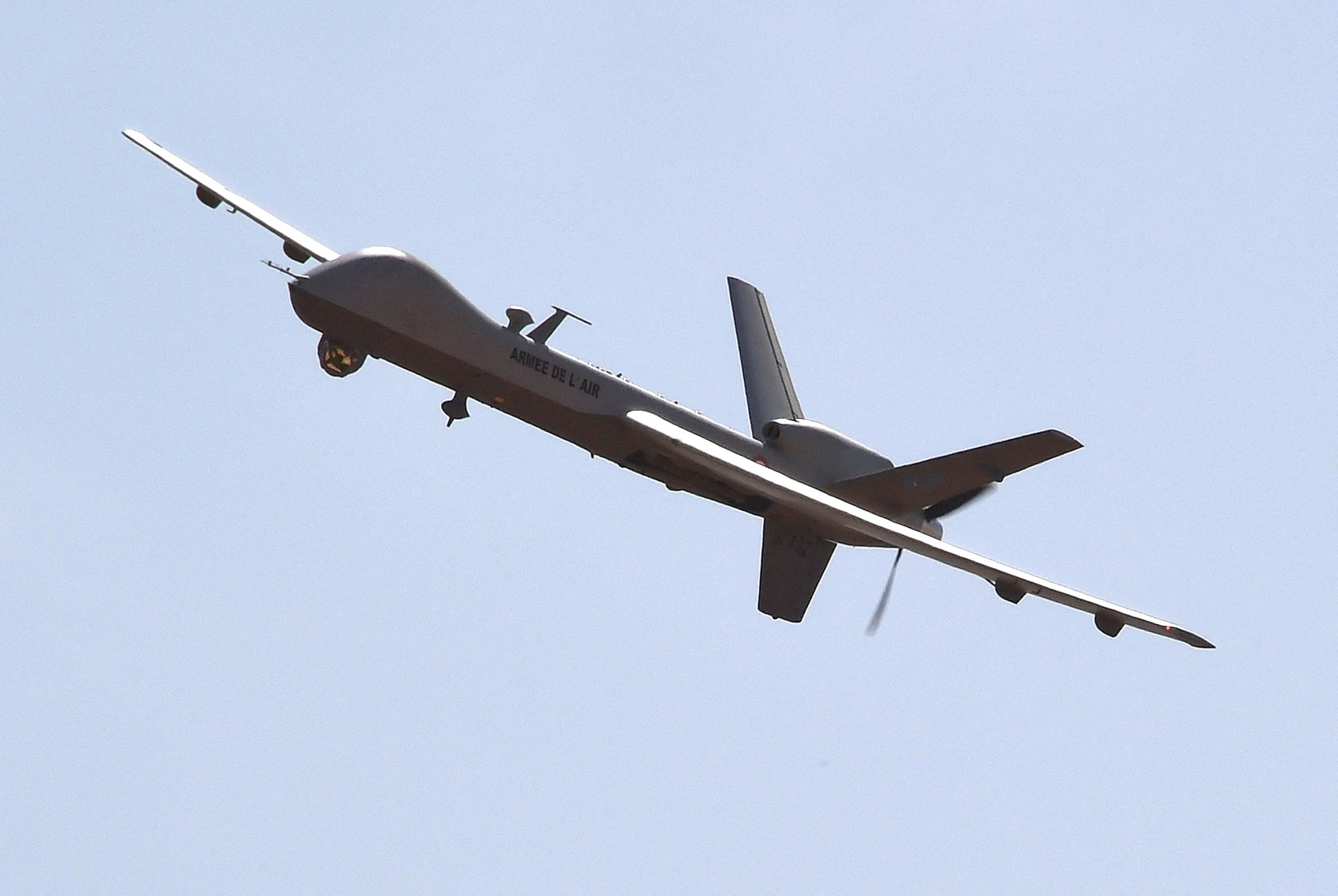 Le drone Reaper de fabrication américaine.
