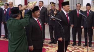 Jokowi Resmi Lantik Hadi Tjahjanto dan AHY sebagai Menteri Kabinet Indonesia Maju