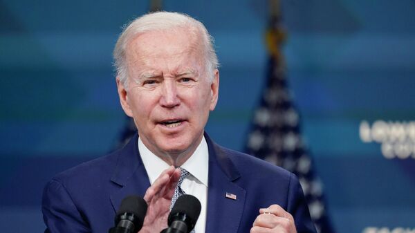 President Joe Biden speaks in the South Court Auditorium on the White House complex in Washington, on May 10, 2022 - Sputnik International