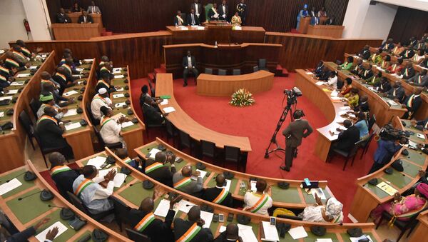 Second normal plenary session of the Parliament at the National Assembly in Abidjan, Cote d’Ivoire. - Sputnik International