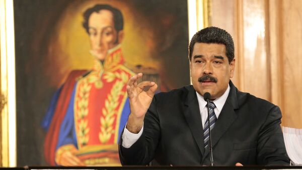 Venezuela's President Nicolas Maduro speaks during a meeting with businessmen in Caracas, Venezuela January 9, 2017 - Sputnik International