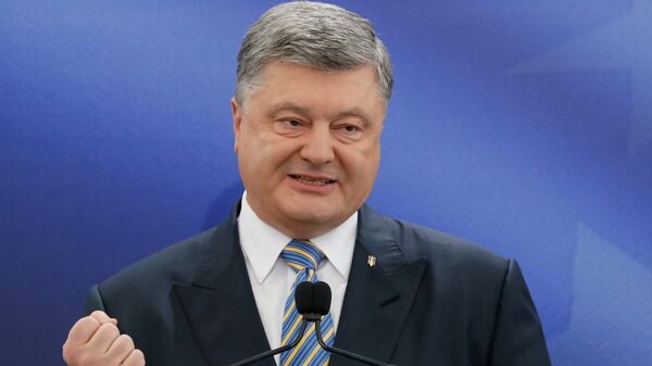 Ukrainian President Petro Poroshenko speaks during a news conference in Kiev, Ukraine May 14, 2017 - Sputnik International