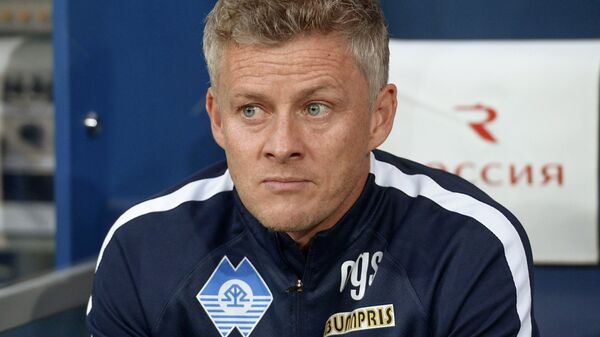 Ole Gunnar Solskjaer in the first match of the UEFA Europe League 2018/19 play-off stage between Zenit St. Petersburg and Molde (Norway) - Sputnik International