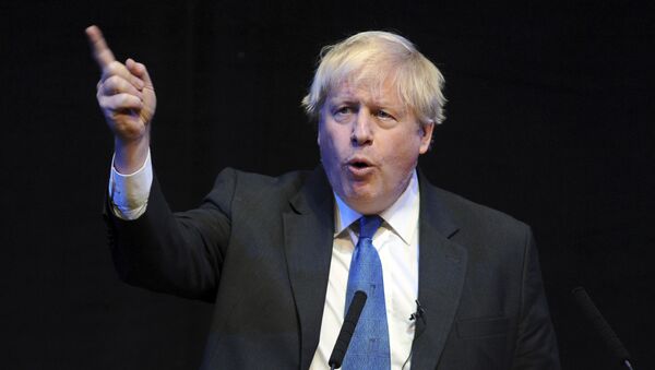 British Conservative Party Member of Parliament Boris Johnson speaks at a fringe event during the Conservative Party annual conference at the International Convention Centre, in Birmingham, England, Tuesday, Oct. 2, 2018.  - Sputnik International