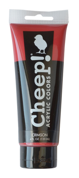 Cheep! Acrylic Paint 4oz Tube Crimson