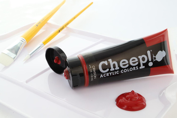 Cheep! Acrylic Paint 4oz Tube Crimson