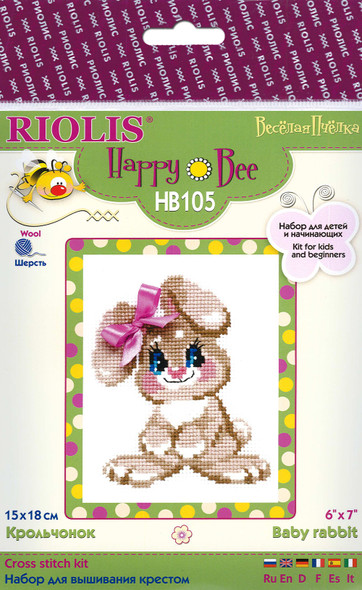 Riolis Cross Stitch Kit Baby Rabbit