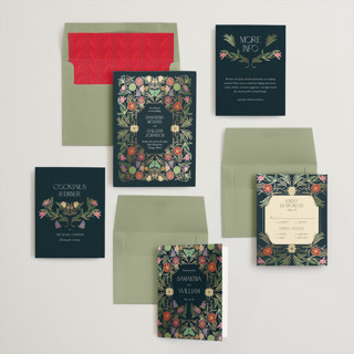 Midnight Garden color: Invitation Suite