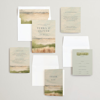 Meadow color: Invitation Suite