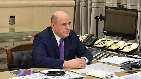 Председатель правительства РФ Михаил Мишустин проводит заседание президиума Координационного совета по борьбе с коронавирусной инфекцией