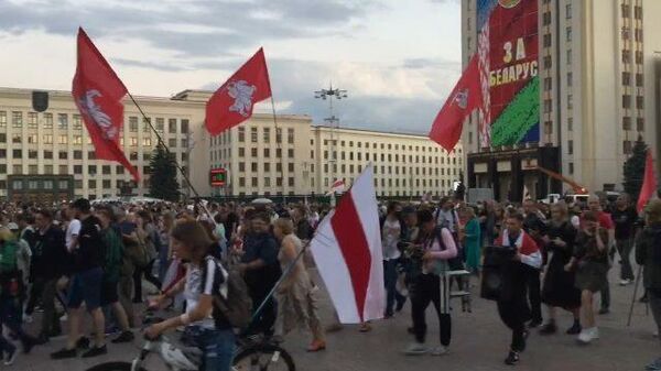 В центре Минска включили громкоговорители