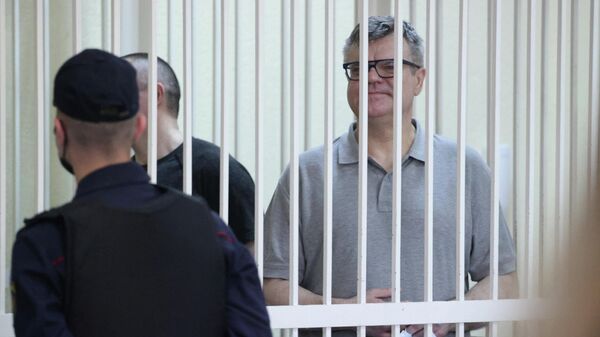 Виктор Бабарико в суде во время оглашения приговора. 6 июля 2021