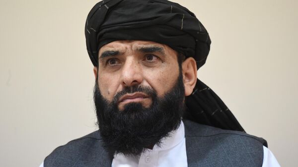 Представитель делегации политического офиса движения Талибан* Мохаммад Сухейль Шахин