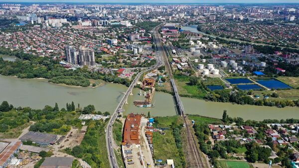 Вид на реку Кубань 